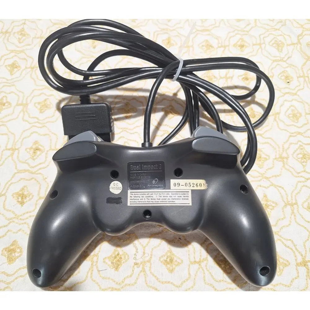 Performance Dual Impact 2 P-22107G Wired PlayStation PS1 PS2 Controller Tested